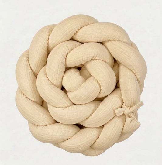 TRENZA PROTECTORA CAPAZO de COCHECITO | Muselina Beige