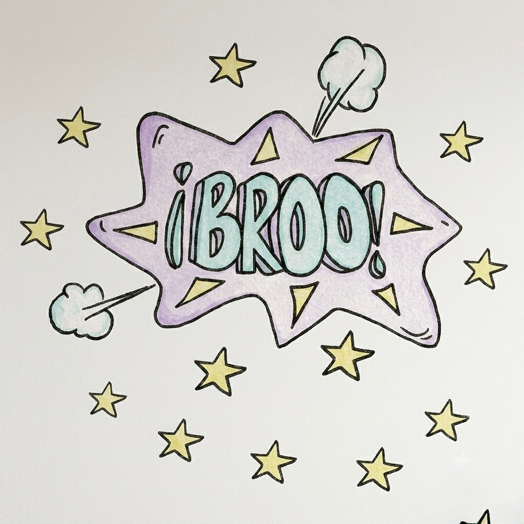 Vinilo Decorativo ¡BROO! 120cm