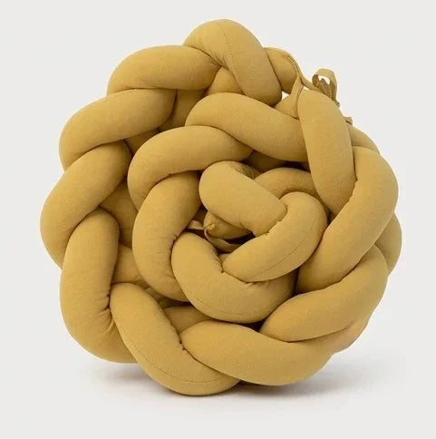 TRENZA PROTECTORA CAPAZO de COCHECITO | Algodón Mostaza