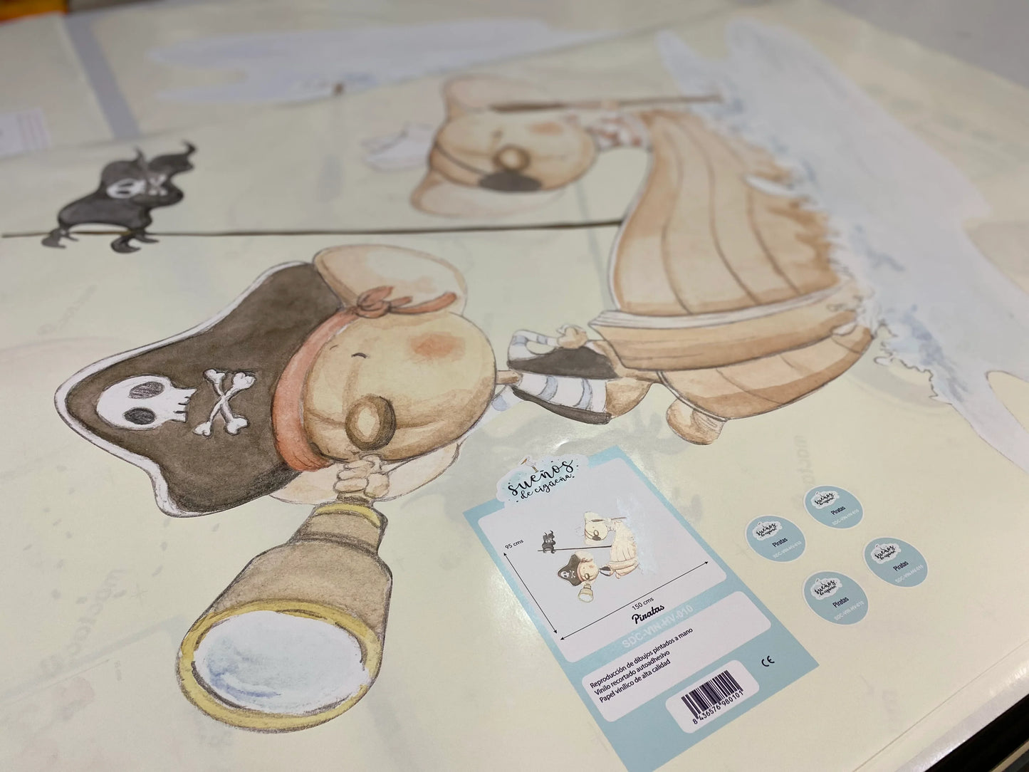 Vinil decorativo pirata