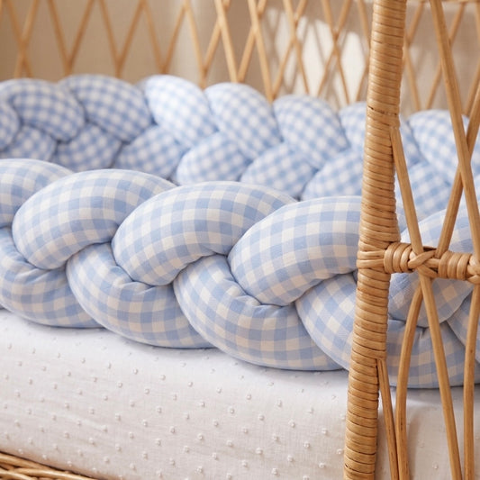 TRENZA PROTECTORA CUNA & CAMA | Cuadro Grande CELESTE