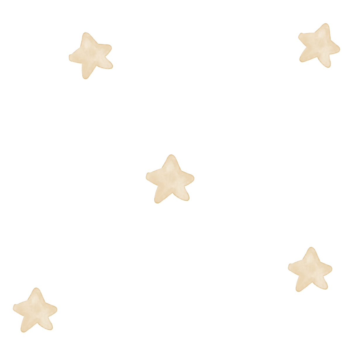 Papel pintado infantil estrellas acuarela beige