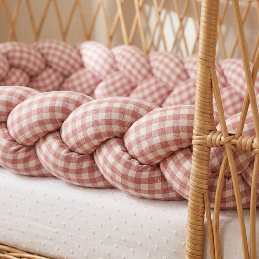 TRENZA PROTECTORA CUNA & CAMA | Cuadro Grande ROSA