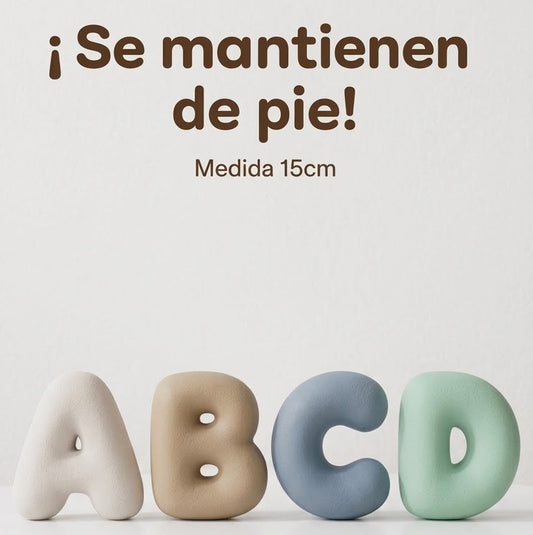 LETRAS DE PIE BURBUJA 15cm | PINTADAS A MANO