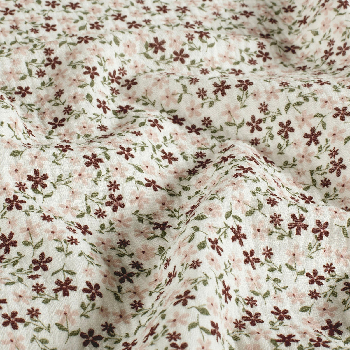 TRENZA PROTECTORA CUNA & CAMA | Muselina Flor FOREST