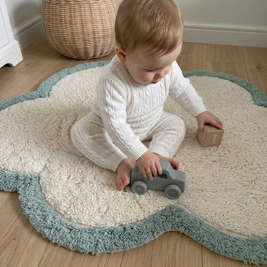 Tapete infantil de 110 cm de pérola