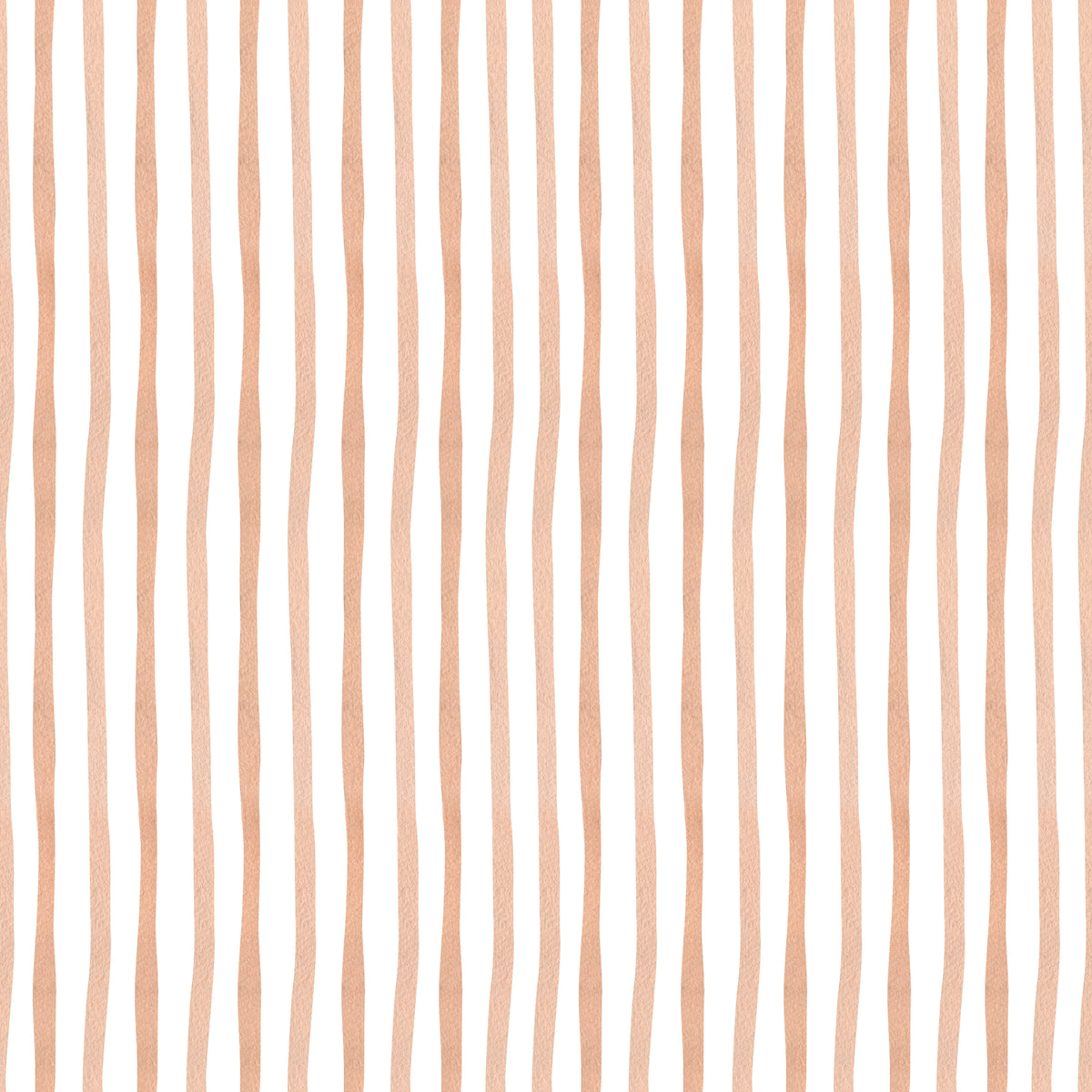 Papel pintado infantil Líneas Finas Acuarela color terracota