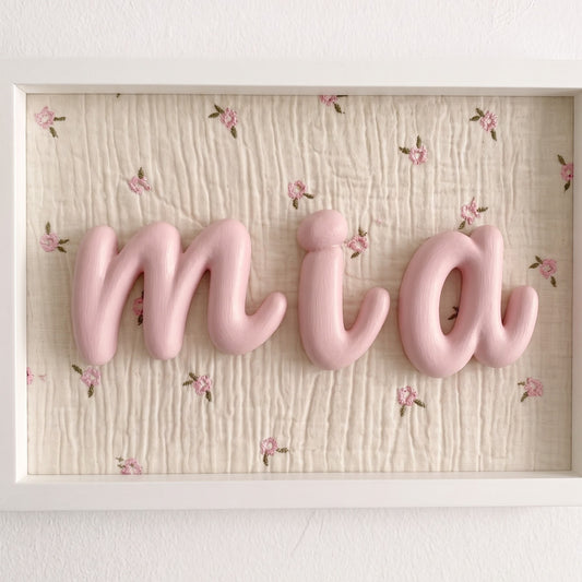 Cuadro Personalizado con Nombre | Letras pintadas a mano