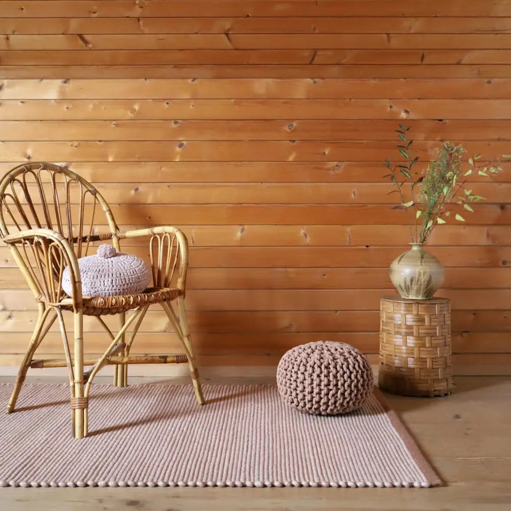 Tapis descente de lit laine BERGEN NUDE XS - Sueños de Cigueña