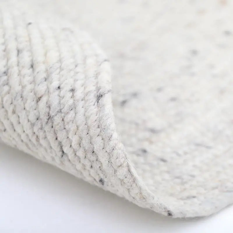 Tapis rond laine feutrée NEETHU NATUREL L - Sueños de Cigueña