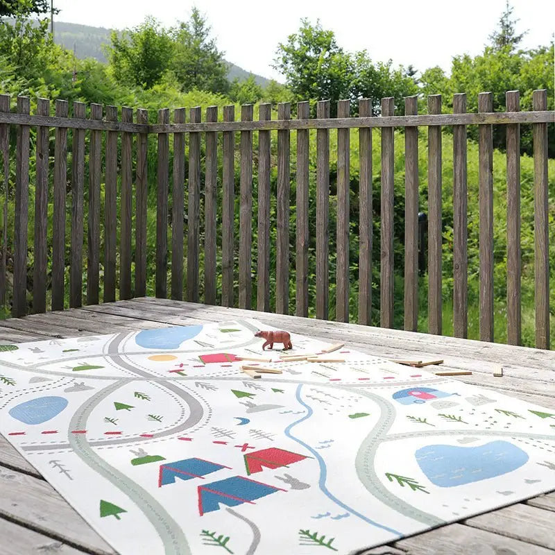 Tapis de jeu enfant indoor & outdoor LITTLE CAMPER - Sueños de Cigueña