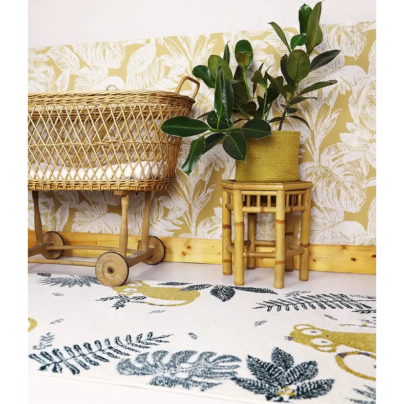 Alfombra Infantil MONKEY PARADISE MIEL - Sueños de Cigueña