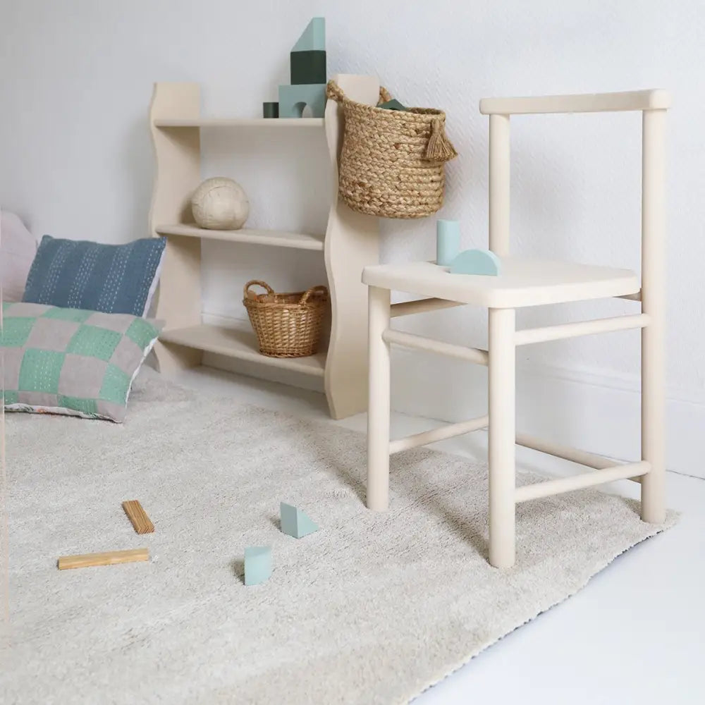 Tapis lavable en machine uni ETICO CREME L - Sueños de Cigueña