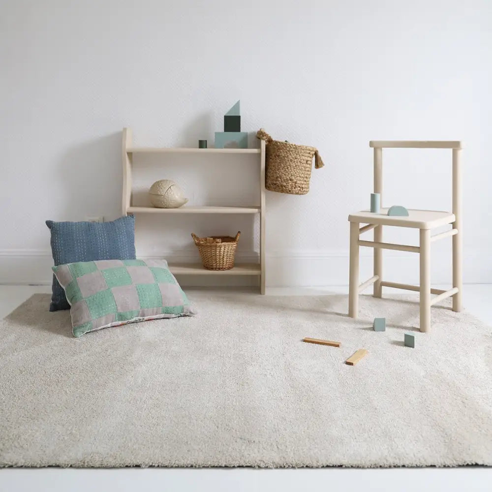 Tapis lavable en machine uni ETICO CREME L - Sueños de Cigueña