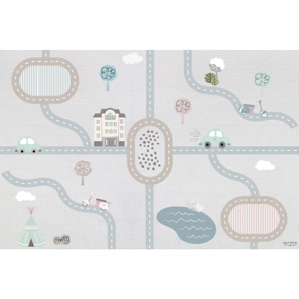 Alfombra Vinilica 120x160 Mod. CITY - Sueños de Cigueña