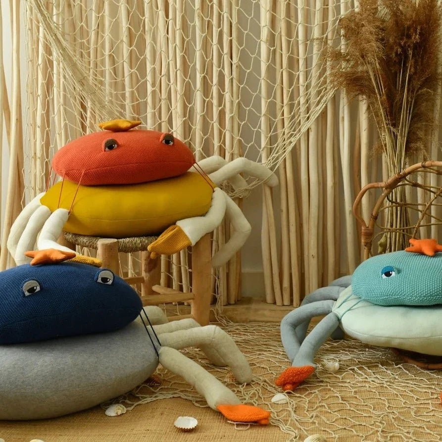 Cojín modular Puf grande cangrejo decorativo grande para niños - Coral - Sueños de Cigueña