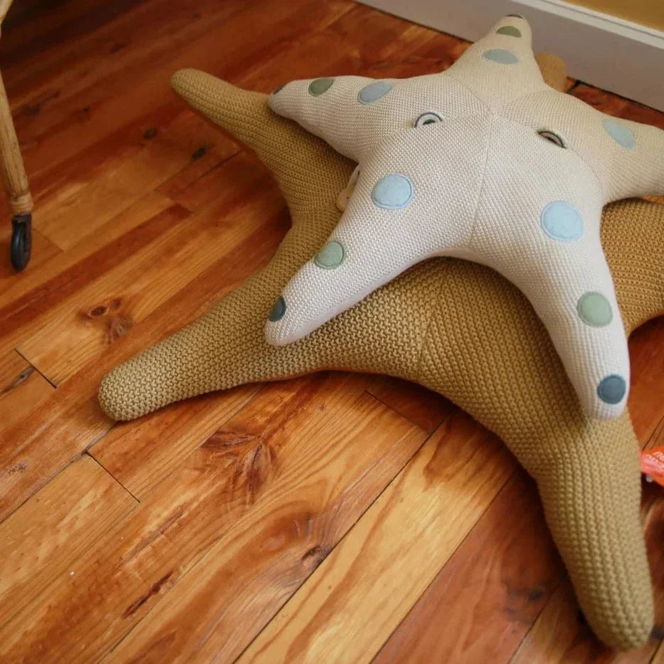 Cojín modular Puf grande con forma de estrella de mar para niños - Nature - Sueños de Cigueña