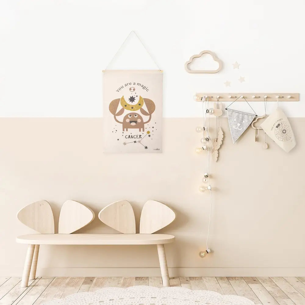 Déco murale chambre enfant zodiaque signe cancer LITTLE CANCER - Sueños de Cigueña