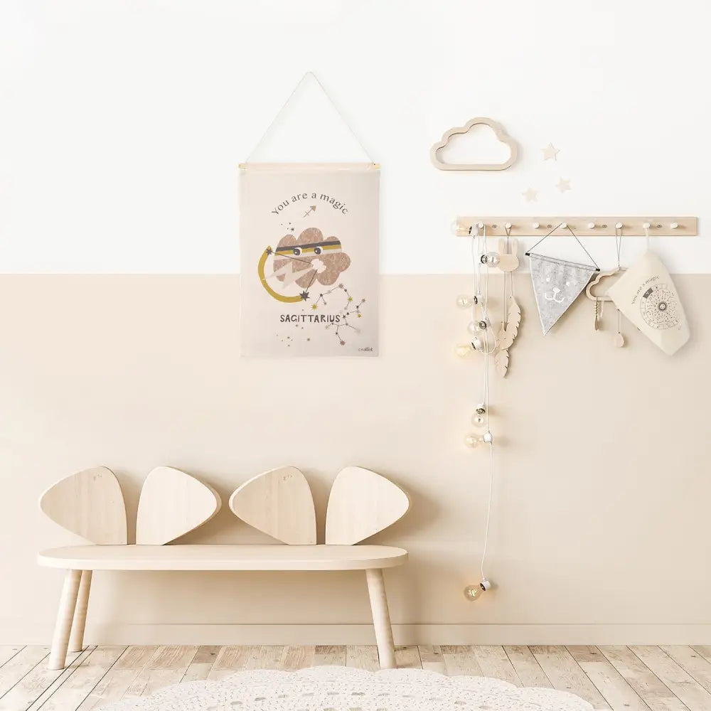 Déco murale chambre enfant zodiaque signe sagittaire LITTLE SAGITTARIUS - Sueños de Cigueña