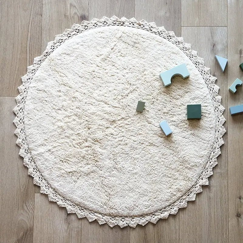 Alfombra Infantil 110 cm PERLA ECRU - Sueños de Cigueña