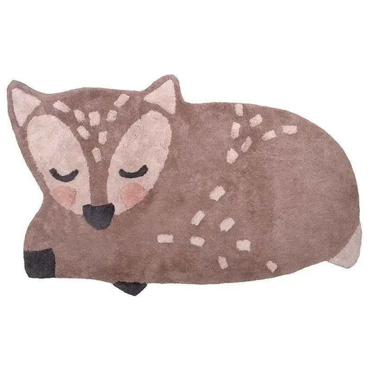 Alfombra Infantil 70x110 cm DEER Algodón Lavable en lavadora - Sueños de Cigueña