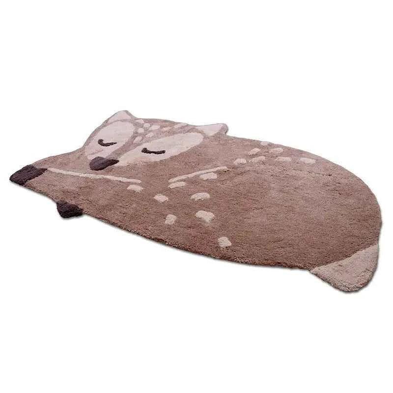 Alfombra Infantil 70x110 cm DEER Algodón Lavable en lavadora - Sueños de Cigueña