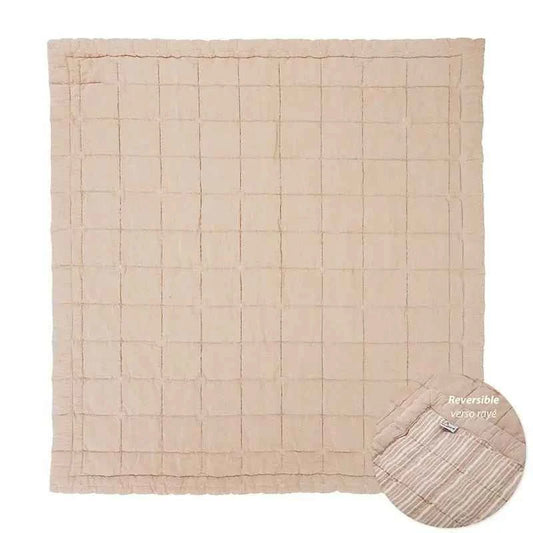 Alfombra de Descanso para bebé reversible Anna Terracotta 100 x 87 cm - Sueños de Cigueña