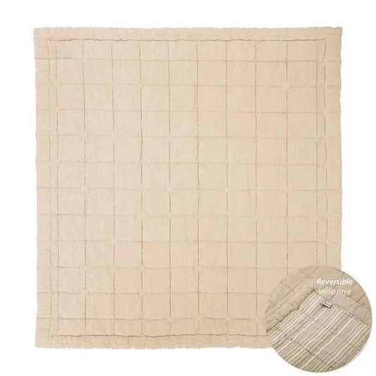Alfombra de Descanso para bebé reversible CARAMEL LAVE 100 x 87 cm - Sueños de Cigueña