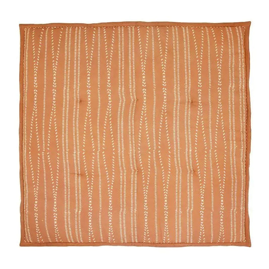 Alfombra bebe de juegos infantil algodón estampada bohème NEPO TERRACOTTA 100x100 - Sueños de Cigueña