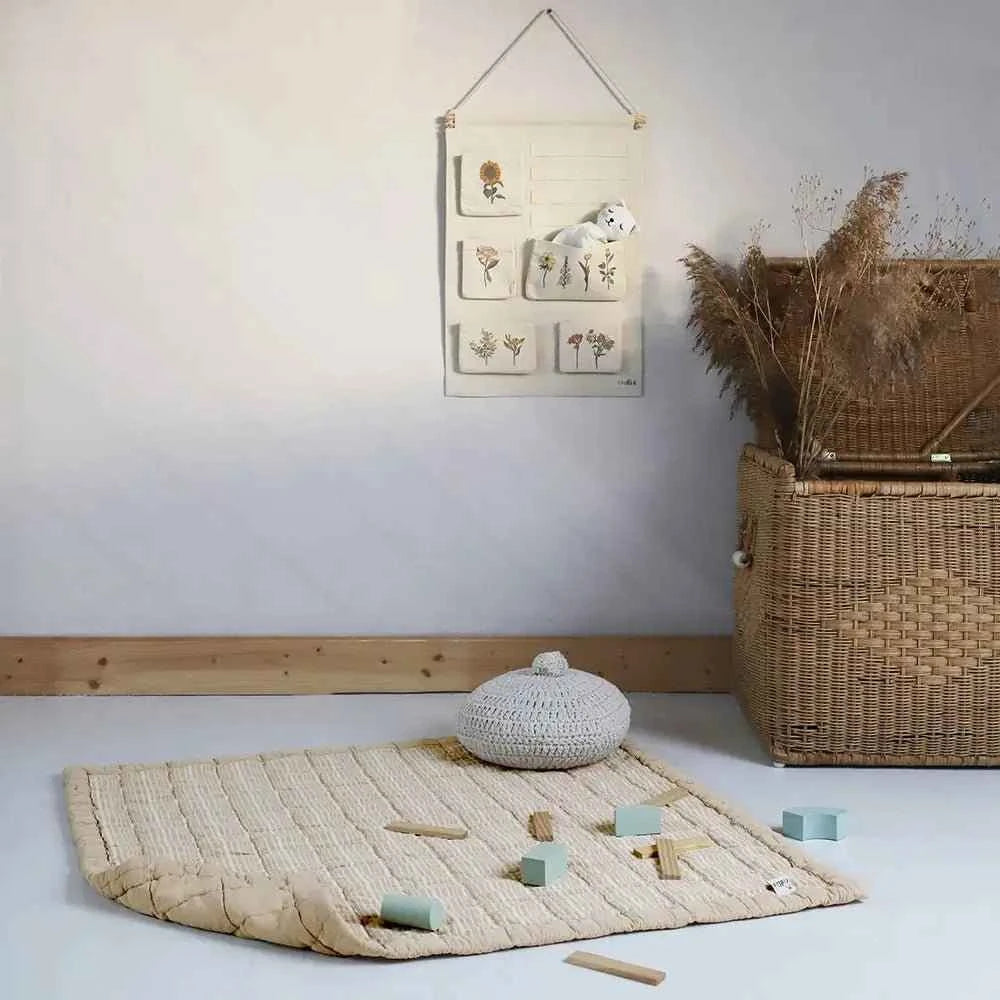 Alfombra de Descanso para bebé reversible CARAMEL LAVE 100 x 140 cm - Sueños de Cigueña