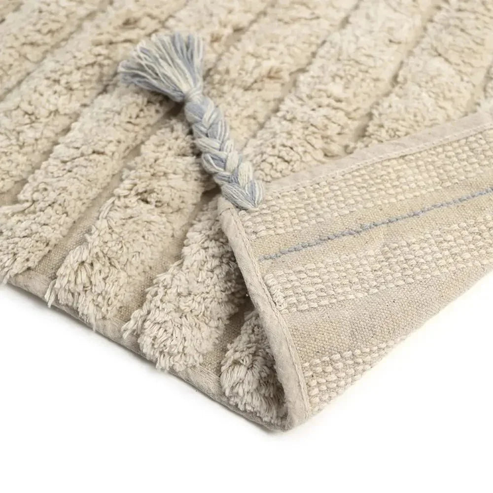 Alfombra infantil de algodón lavable DALIA BLEU - Sueños de Cigueña