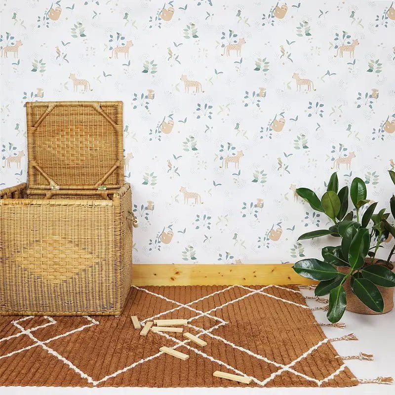 Alfombra infantil de algodón lavable LÄSSA TOFFEE S - Sueños de Cigueña