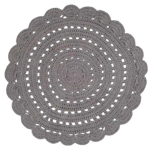 ALMA GRIS tapis enfant crochet 120cm - Sueños de Cigueña