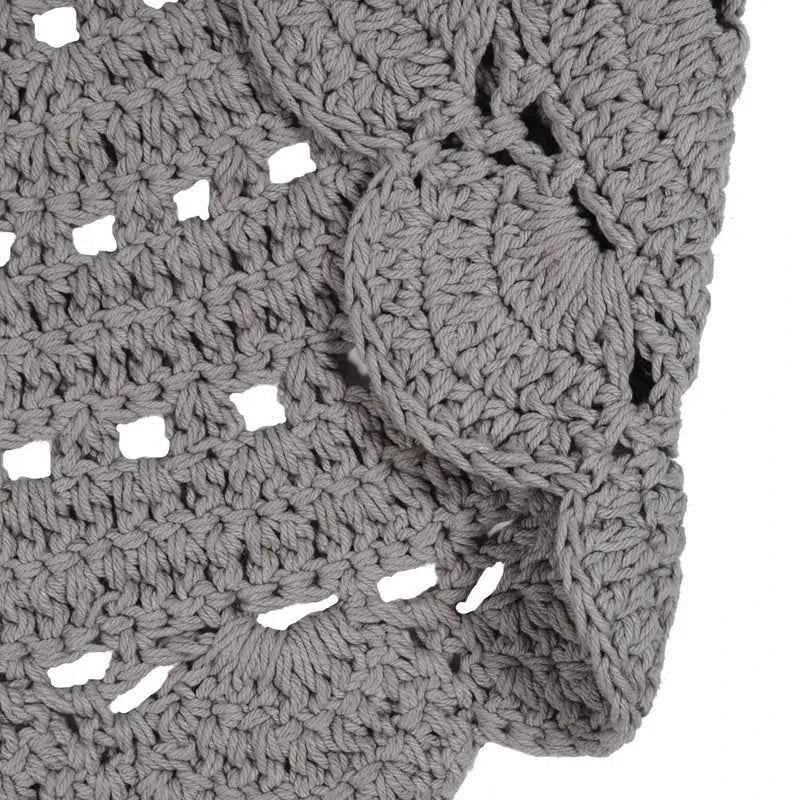 ALMA GRIS tapis enfant crochet 120cm - Sueños de Cigueña