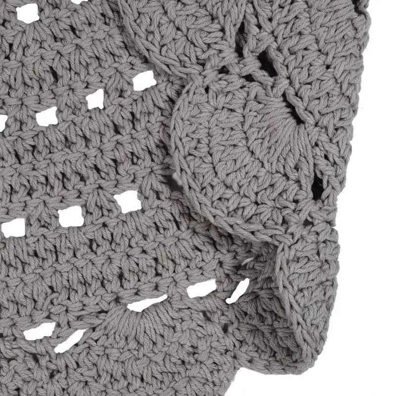 ALMA GRIS tapis enfant crochet 120cm - Sueños de Cigueña