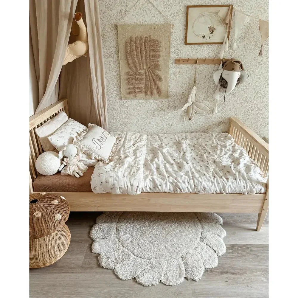 Alfombra Infantil Lavable Gabrielle Flor - Sueños de Cigueña