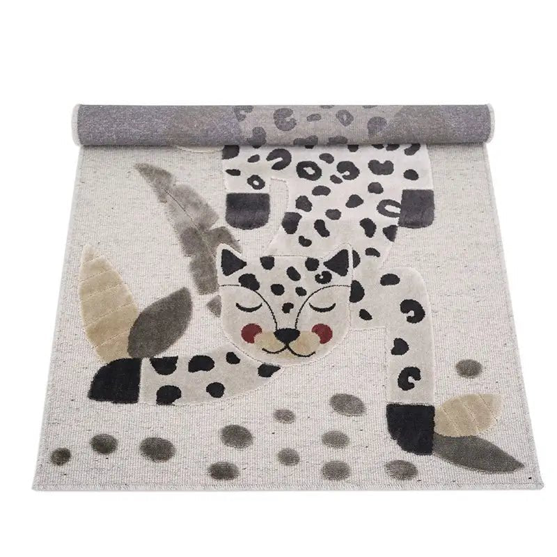 Alfombra infantil LITTLE JAGUAR IVOIRE 80x125 - Sueños de Cigueña