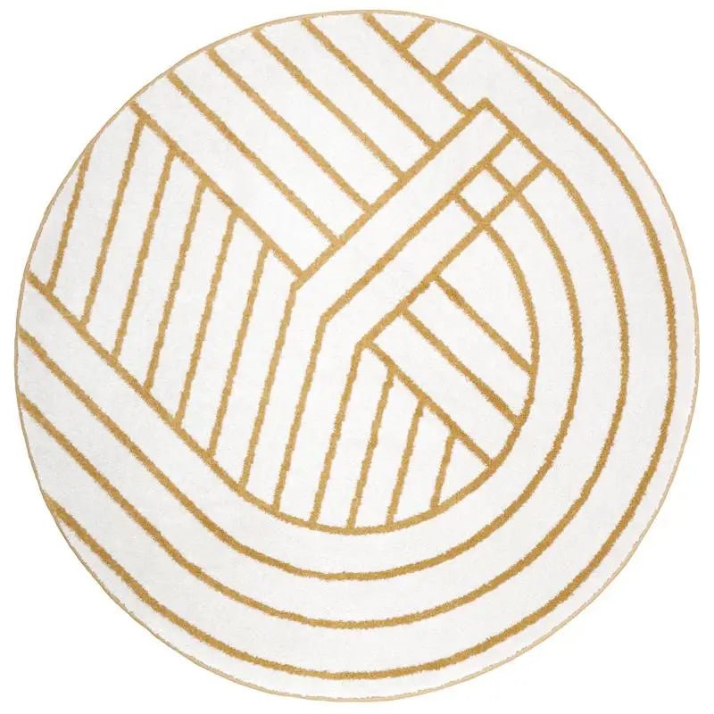 Alfombra redonda geometrica LUISA M 140cm - Sueños de Cigueña