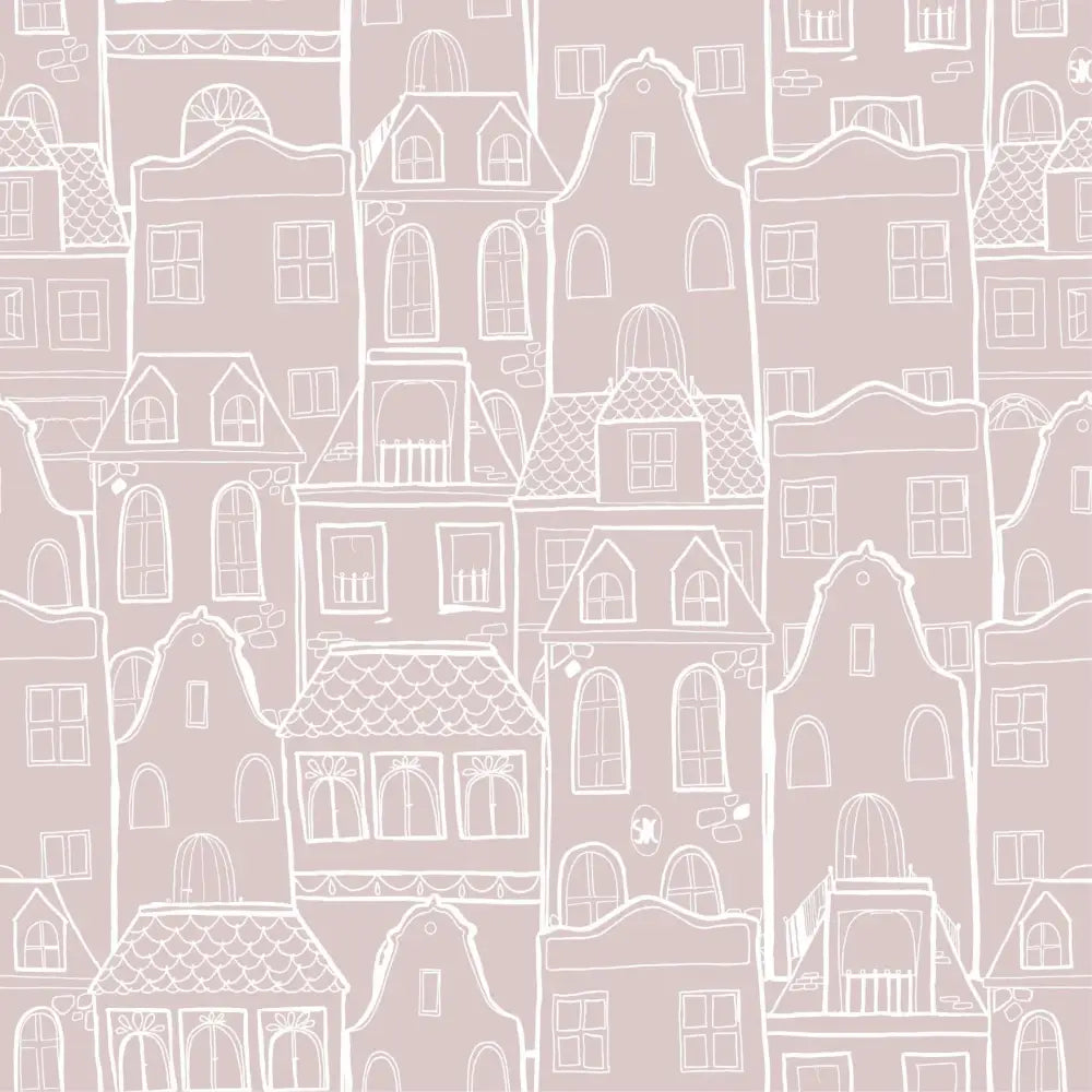 Papel Pintado CASAS SDC-LH-004 ROSA EMPOLVADO Papel Pintado HOUSES SDC-LH-002 - Sueños de Cigueña 82 € Papel Pintado