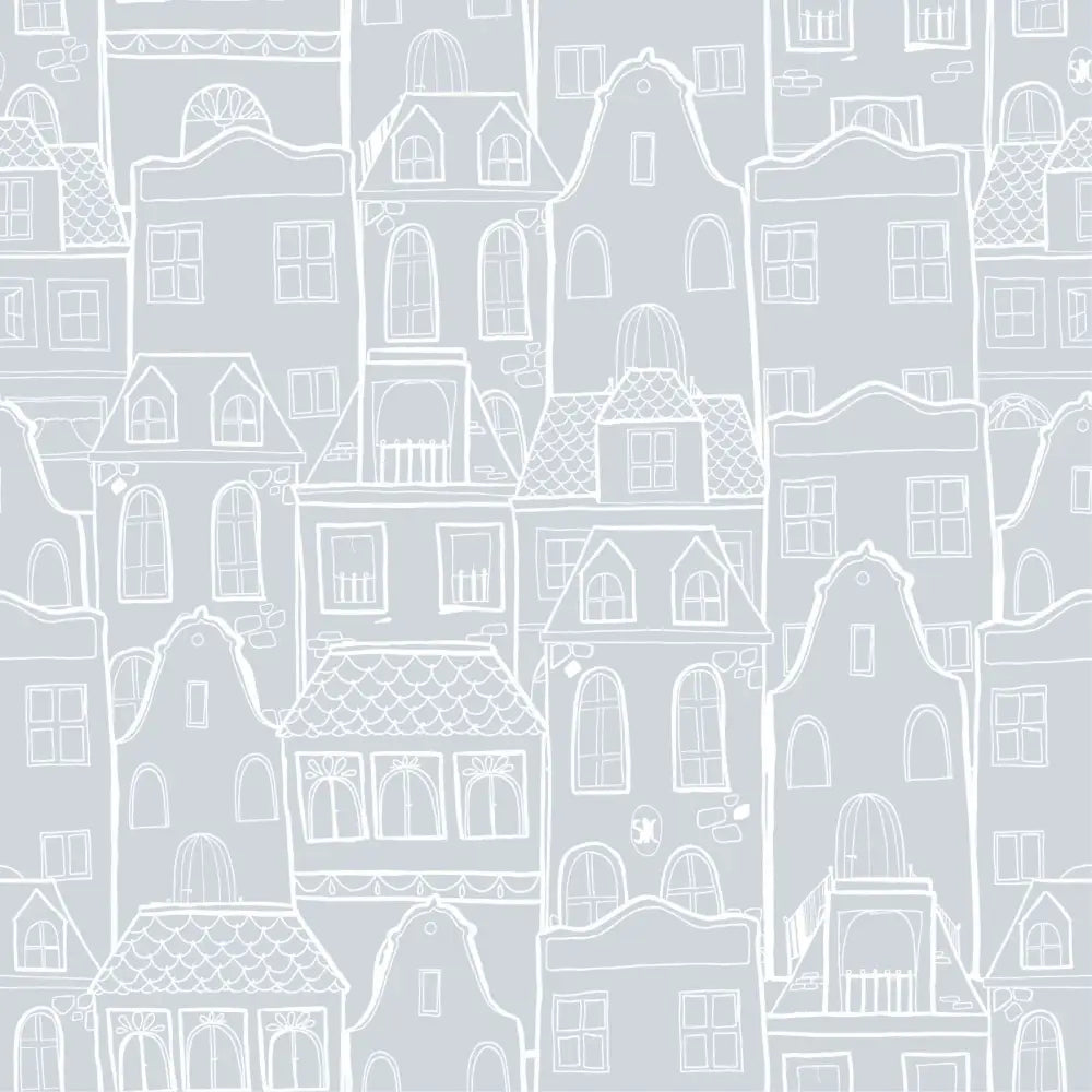 Papel Pintado CASAS SDC-LH-005 AZUL EMPOLVADO Papel Pintado HOUSES SDC-LH-002 - Sueños de Cigueña 82 € Papel Pintado