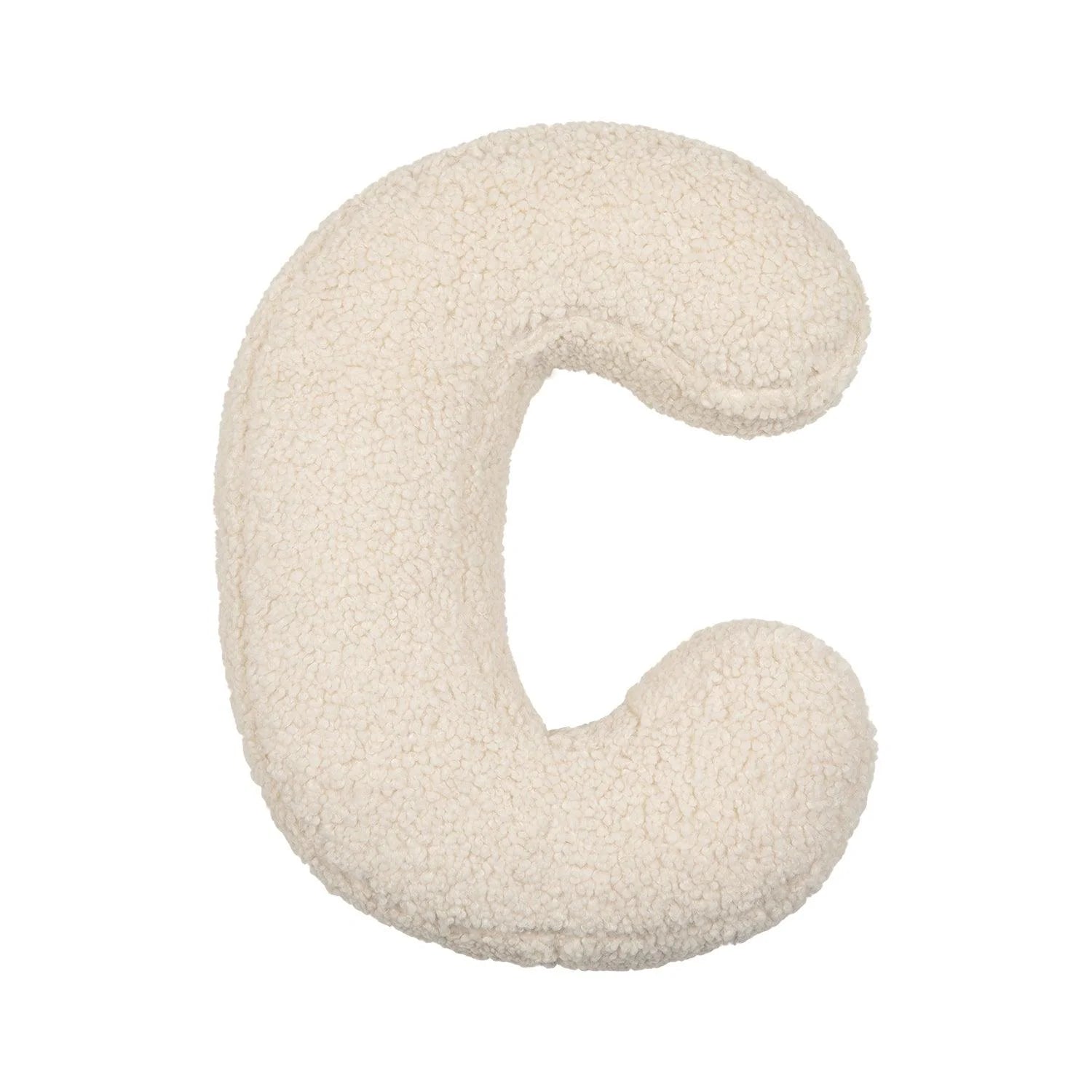 Cojín Letra Inicial Bouclé: Personaliza tu Espacio con Estilo - Sueños de Cigueña