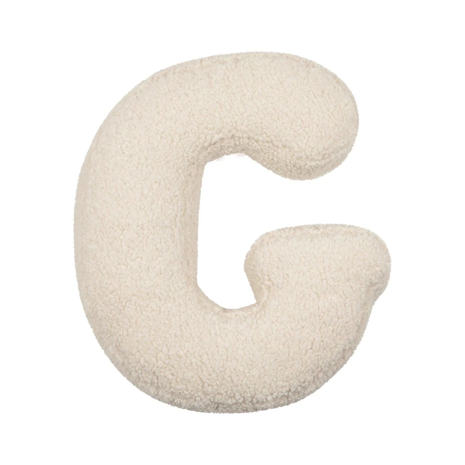 Cojín Letra Inicial Bouclé: Personaliza tu Espacio con Estilo - Sueños de Cigueña