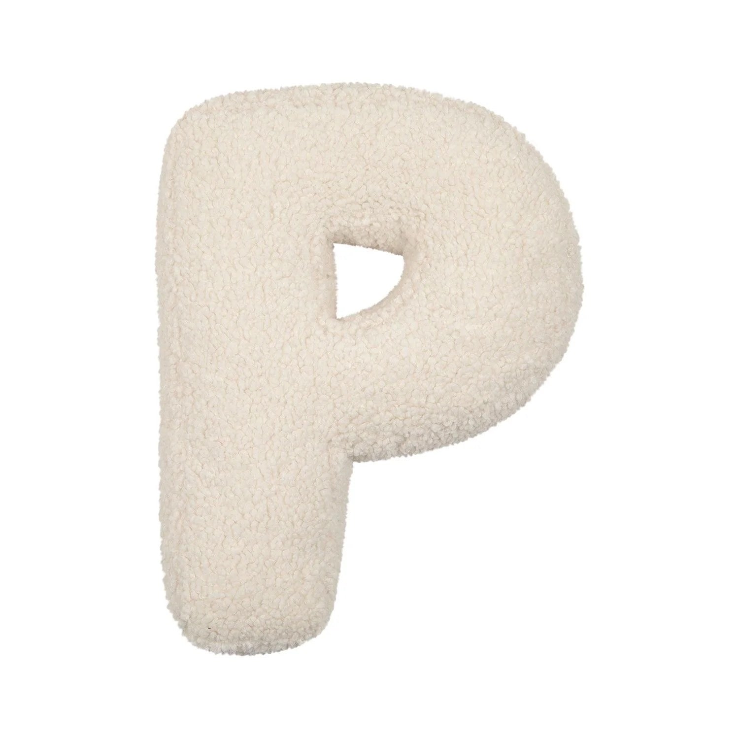 Cojín Letra Inicial Bouclé: Personaliza tu Espacio con Estilo - Sueños de Cigueña