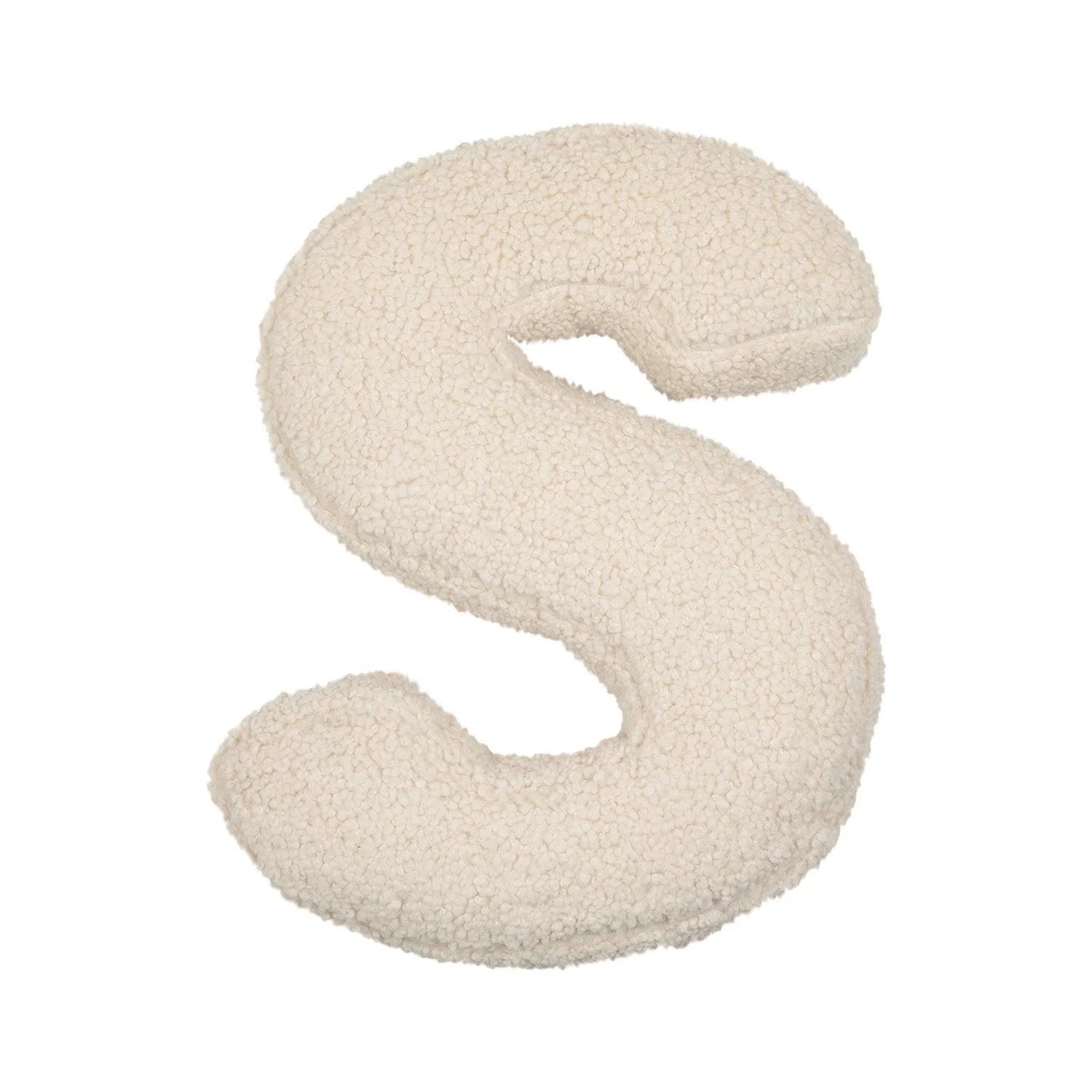 Cojín Letra Inicial Bouclé: Personaliza tu Espacio con Estilo - Sueños de Cigueña