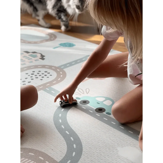 Alfombra Vinílica Mod. CITY Infantil 120x160 - Decorativa Sueños de Cigüeña - Sueños de Cigueña