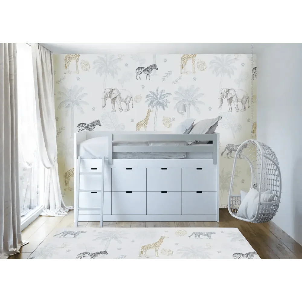 Alfombra Vinílica Infantil 120x160 Mod. JUNGLE - Sueños de Cigüeña - Sueños de Cigueña