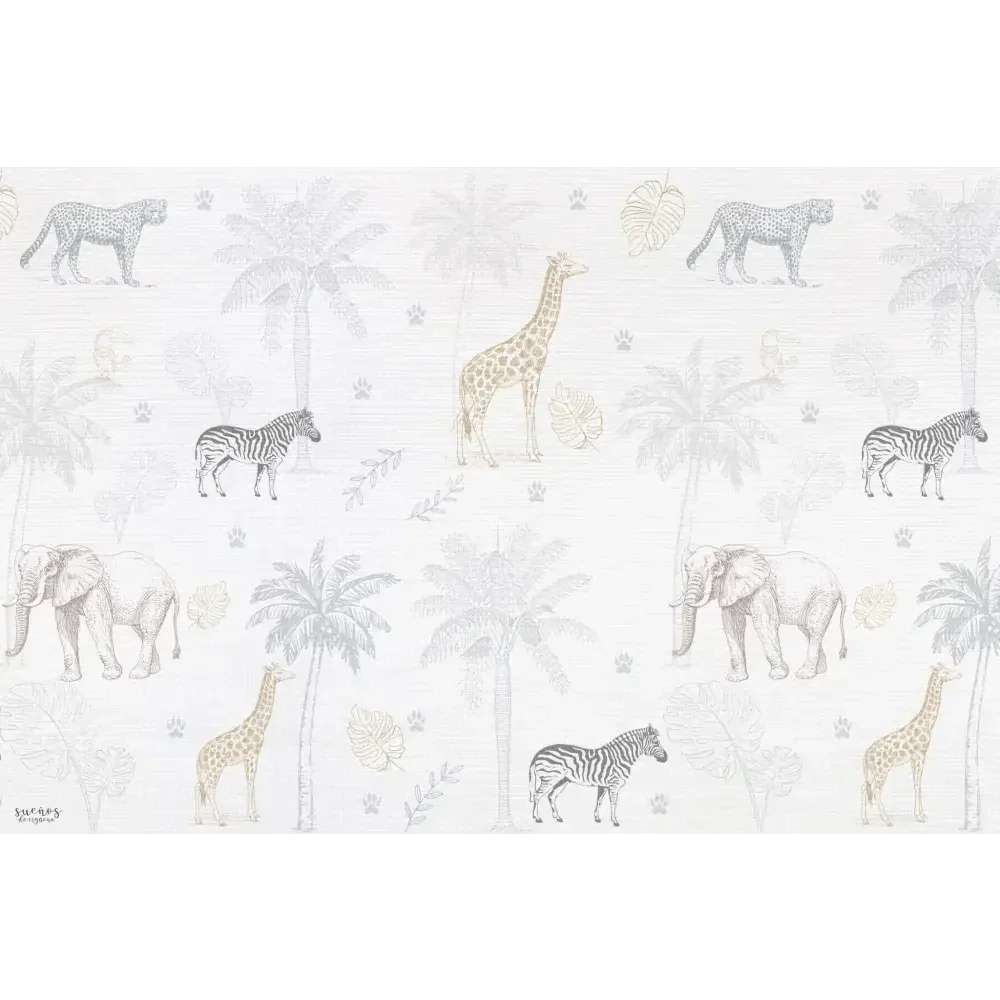Alfombra Vinílica Infantil 120x160 Mod. JUNGLE - Sueños de Cigüeña - Sueños de Cigueña