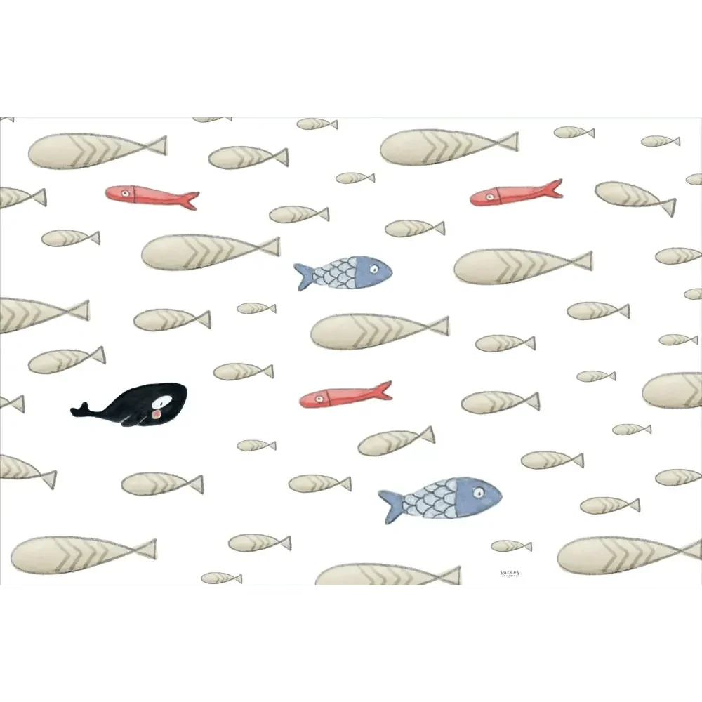 Alfombra Vinilica 120x160 SDC FISH - Sueños de Cigueña