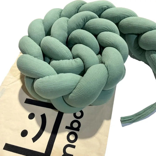 Trenza Protector de Cuna 180cm MUSGO Muselina - Sueños de Cigueña