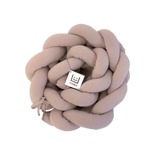 Trenza Protector de Cuna 180cm ROSA - Sueños de Cigueña